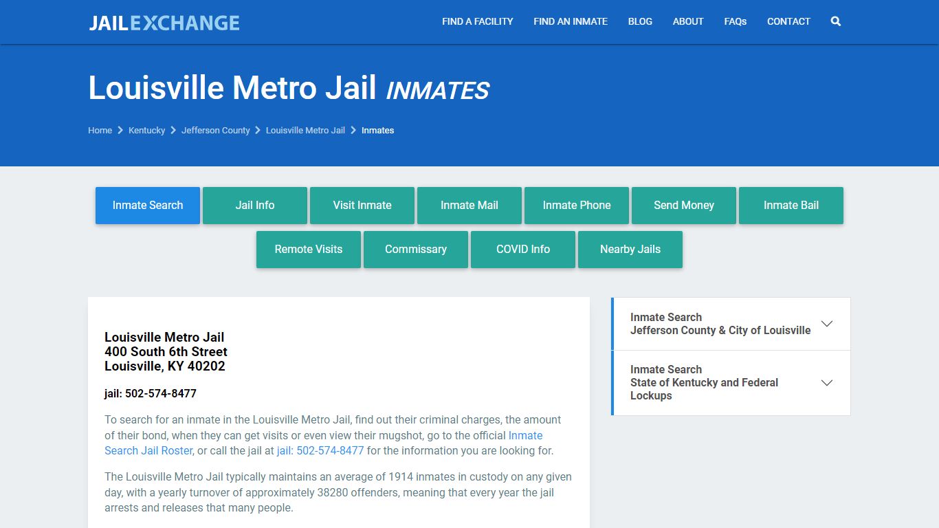 Jefferson County Jail Inmates | Arrests | Mugshots | KY