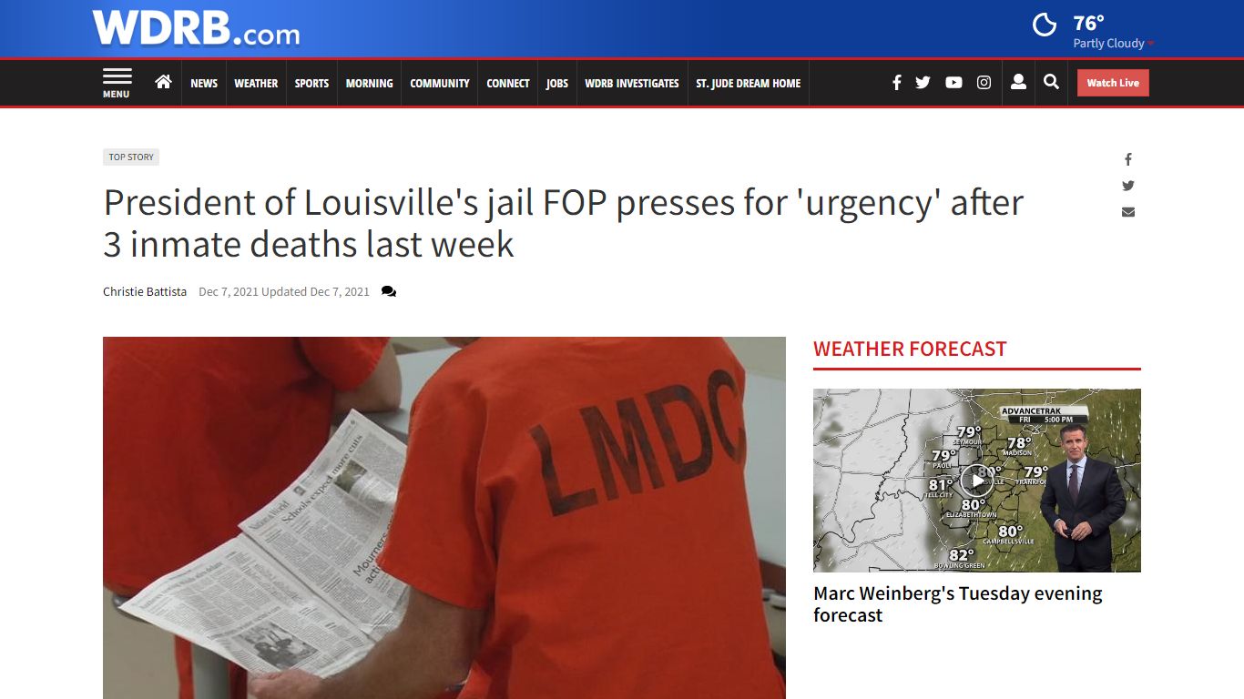 President of Louisville's jail FOP presses for 'urgency ...